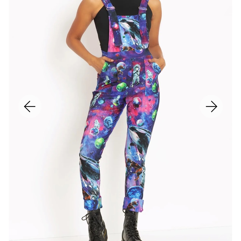 BlackMilk GALAXY overalls with fleece lining - size M - worn once!